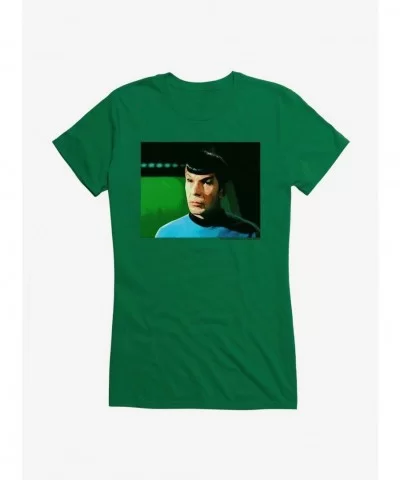 Limited Time Special Star Trek Spock Action Pose Girls T-Shirt $6.37 T-Shirts
