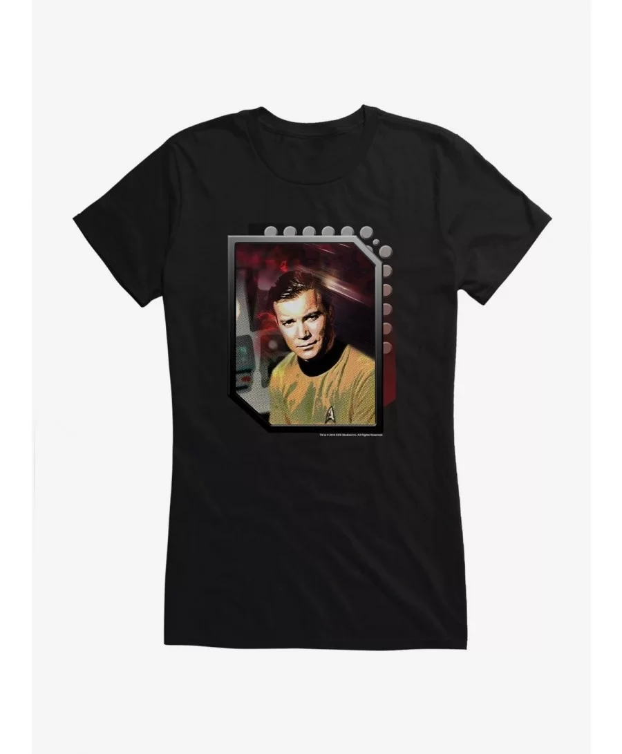 Cheap Sale Star Trek Captain Kirk Girls T-Shirt $6.37 T-Shirts