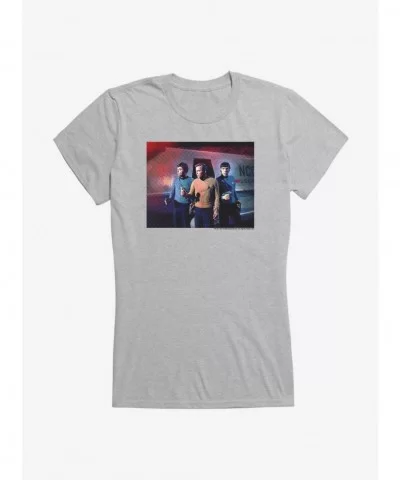 Clearance Star Trek Trio Scene Girls T-Shirt $6.97 T-Shirts