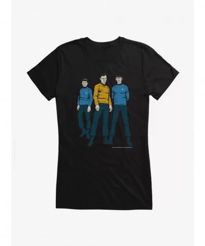 Crazy Deals Star Trek Trio Girls T-Shirt $8.96 T-Shirts