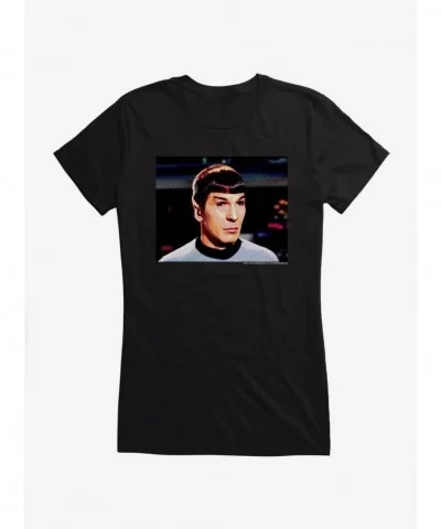 Crazy Deals Star Trek Spock Close Up Girls T-Shirt $6.18 T-Shirts