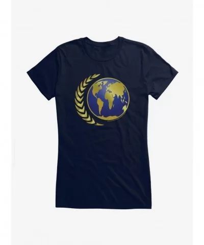 Pre-sale Discount Star Trek Fleet Command Earth Logo Girls T-Shirt $9.16 T-Shirts