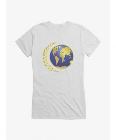 Pre-sale Discount Star Trek Fleet Command Earth Logo Girls T-Shirt $9.16 T-Shirts