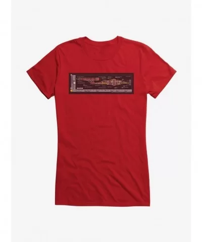 Pre-sale Star Trek Enterprise NX01 Side Blueprint Girls T-Shirt $6.37 T-Shirts