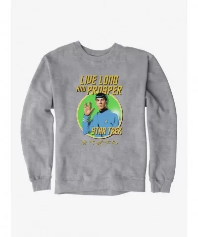 Discount Star Trek Live Long And Prosper Sweatshirt $14.76 Sweatshirts