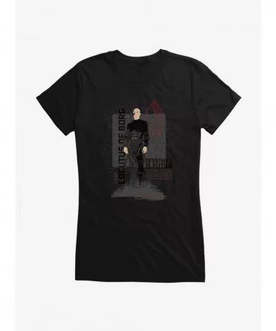 Crazy Deals Star Trek TNG Resistance Is Futile Girls T-Shirt $8.96 T-Shirts