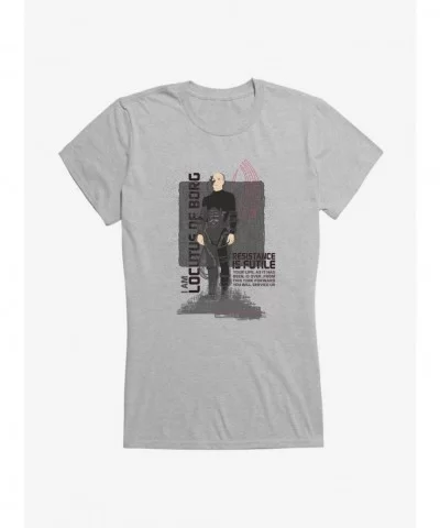 Crazy Deals Star Trek TNG Resistance Is Futile Girls T-Shirt $8.96 T-Shirts