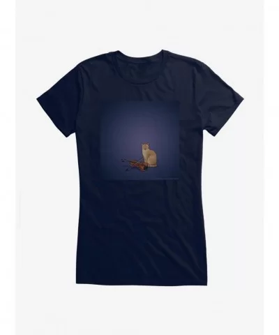 Unique Star Trek TNG Cats Violin Girls T-Shirt $8.17 T-Shirts