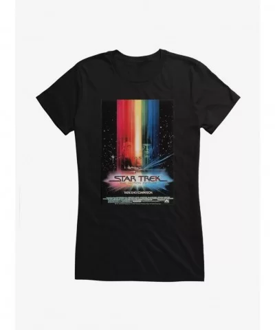 Discount Sale Star Trek The Motion Picture Poster Girls T-Shirt $6.18 T-Shirts
