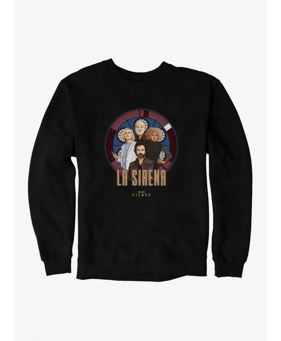 Pre-sale Discount Star Trek: Picard La Sirena Crew Sweatshirt $10.63 Sweatshirts