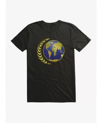 Exclusive Price Star Trek Fleet Command Earth Logo T-Shirt $5.74 T-Shirts
