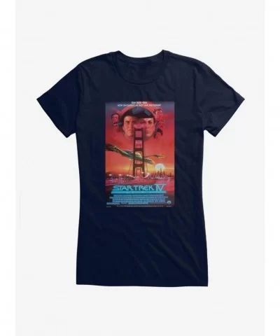 New Arrival Star Trek The Voyage Home Poster Girls T-Shirt $7.17 T-Shirts