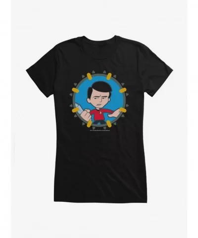 Pre-sale Star Trek Scotty Cartoon Girls T-Shirt $6.37 T-Shirts