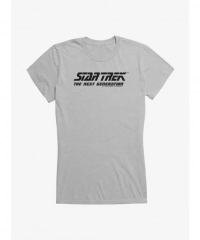 Seasonal Sale Star Trek TNG Simple Logo Girls T-Shirt $6.18 T-Shirts