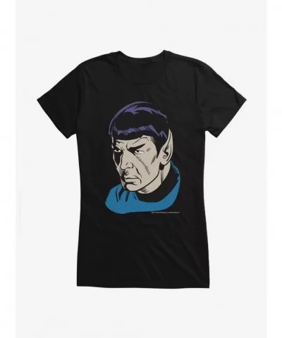 Best Deal Star Trek Spock Stare Girls T-Shirt $9.56 T-Shirts