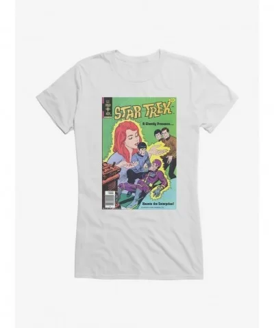 Best Deal Star Trek The Original Series Ghostly Presence Girls T-Shirt $9.76 T-Shirts