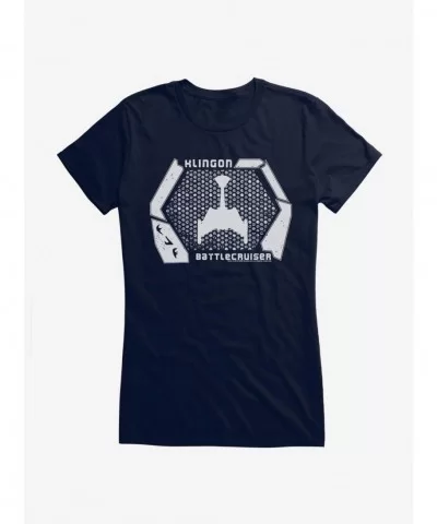 Flash Sale Star Trek Klingon Battle Cruiser Girls T-Shirt $9.16 T-Shirts