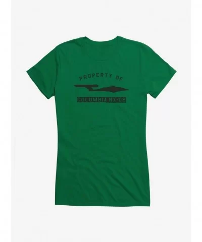 Flash Sale Star Trek Enterprise Property of NX02 Girls T-Shirt $6.37 T-Shirts