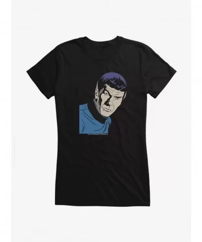 Pre-sale Star Trek Spock Pop Art Girls T-Shirt $8.96 T-Shirts