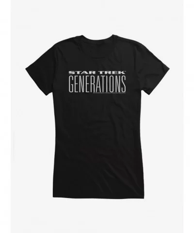 Unique Star Trek Generations Girls T-Shirt $7.37 T-Shirts
