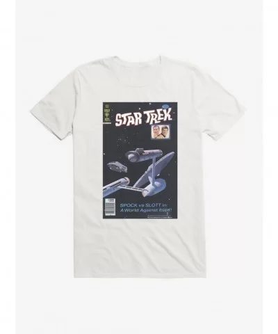 Seasonal Sale Star Trek The Original Series Spock Vs Slott T-Shirt $6.12 T-Shirts
