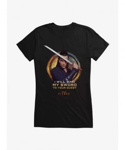 Crazy Deals Star Trek: Picard Elnor I Will Bind My Sword To Your Quest Girls T-Shirt $6.77 T-Shirts