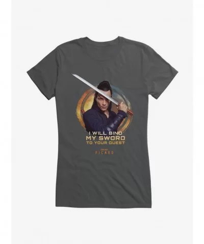 Crazy Deals Star Trek: Picard Elnor I Will Bind My Sword To Your Quest Girls T-Shirt $6.77 T-Shirts