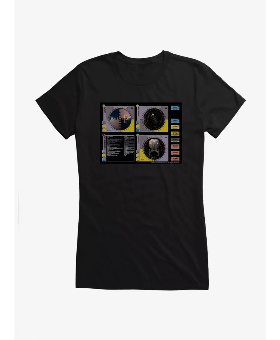Huge Discount Star Trek Enterprise NX01 Navigation Girls T-Shirt $6.57 T-Shirts