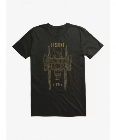 Best Deal Star Trek: Picard La Sirena Ship T-Shirt $8.41 T-Shirts