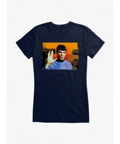 Clearance Star Trek Spock Live Long And Prosper Girls T-Shirt $8.57 T-Shirts