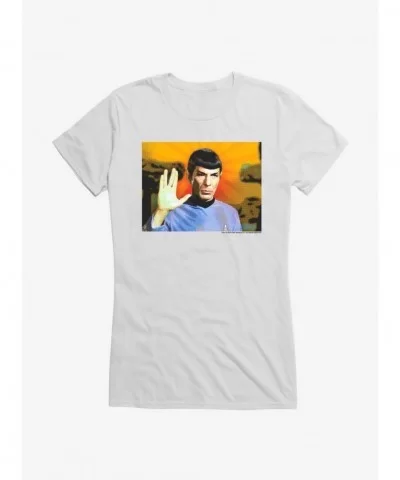Clearance Star Trek Spock Live Long And Prosper Girls T-Shirt $8.57 T-Shirts