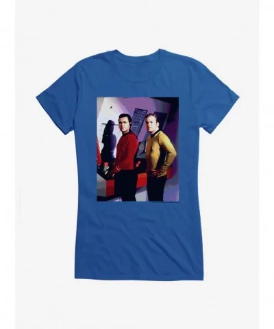 Huge Discount Star Trek Scotty And Kirk Girls T-Shirt $5.98 T-Shirts